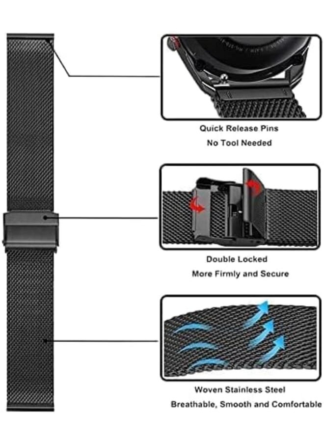Dado - Milanese Replacment Band Compatible With Huawei Watch Gt3 42Mm Mesh Type Stainless Steel Band With Buckle - Image 1