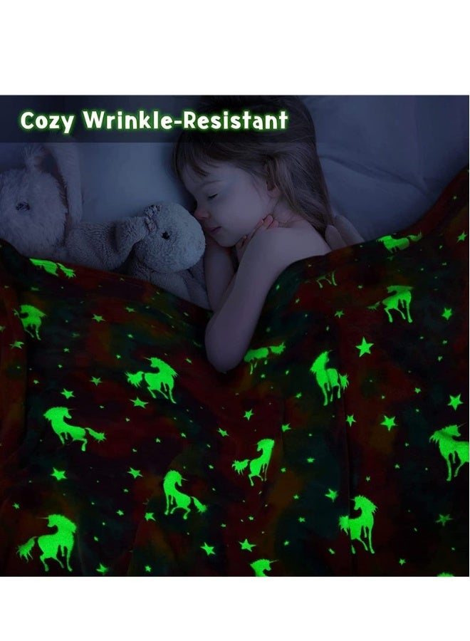 بيوينتي بطانية أطفال بألوان قوس قزح، بطانية بحجم 1.5*1.3 متر، مريحة للغاية، ولينة وقطنية، مثالية كهدية عيد ميلاد للفتيات والأولاد، أعتقد أن الأطفال سيحبونها جداً. - Image 3