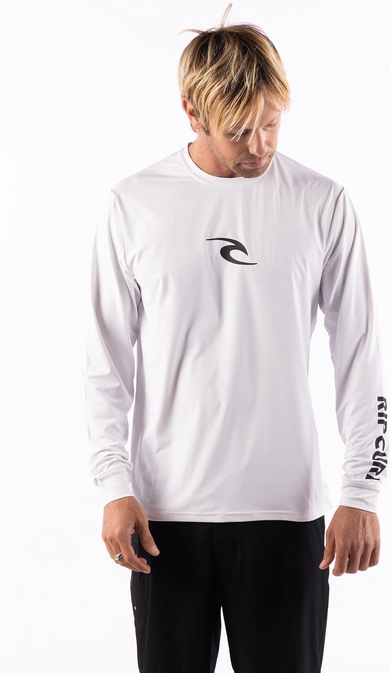 Rip Curl mens Long Sleeve Rashguard - Upf 50+ Sun Protection Surf Shirt, Loose Fit Rash Vest Rash Guard Shirt - Image 2