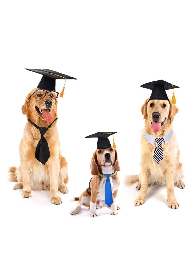 SYOSI 2Pack Pet Graduation Caps, Dog Graduation Hats with Yellow Tassel Costumes Pet Cosplay Graduation Set for Small Medium Large Dogs Cats Graduation Party Dress Costume Accessory - Image 5