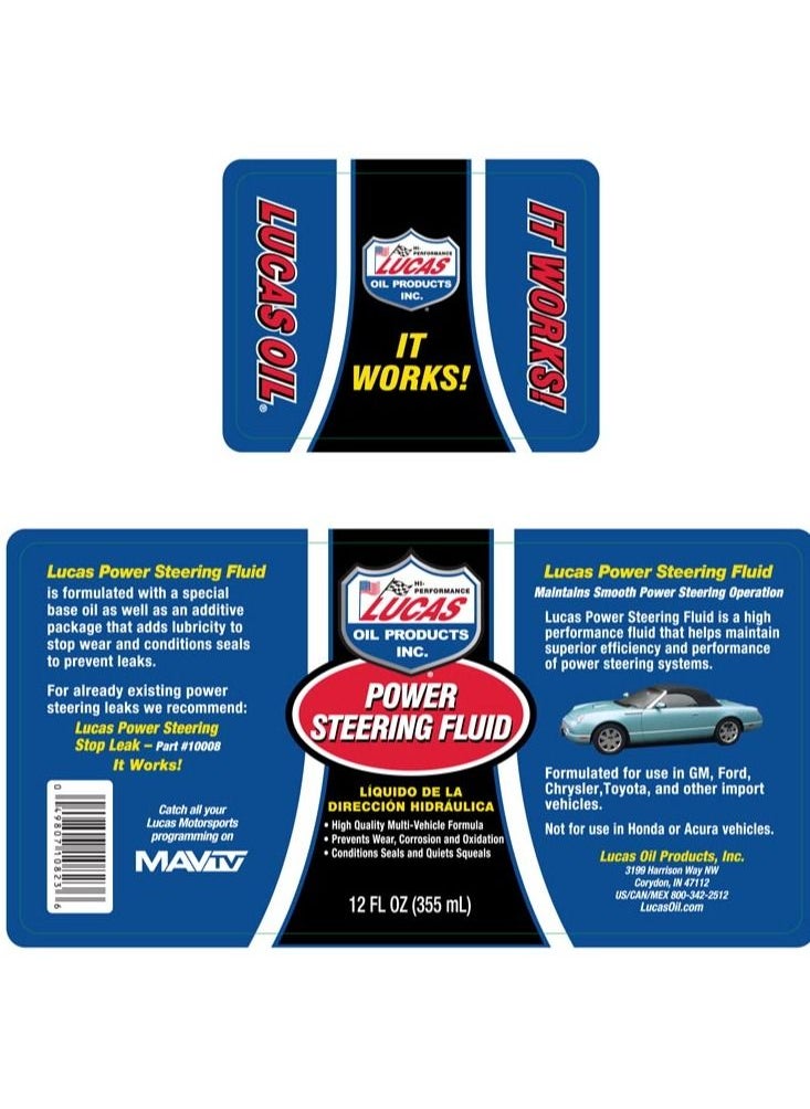 LUCAS OIL - Power Steering Fluid - Image 1