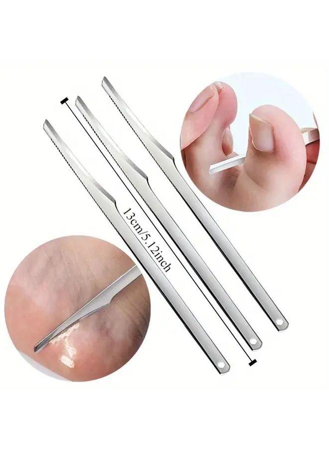 Professional Stainless Steel Foot Nail Care Set With 3 Nail Clippers And 1 Remover - Image 4