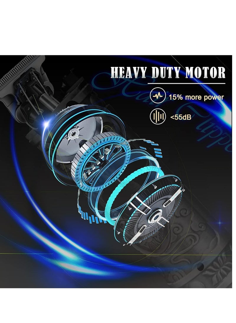 ELTRAZONE Upgraded Hair Trimmer Beard Clippers for Men Professional USB Electric Hair Clippers for Hair Cutting Trimmers Cordless Outliner Zero Gaped LED Display (Hair Clippers for Men, GOLD 02) - Image 5