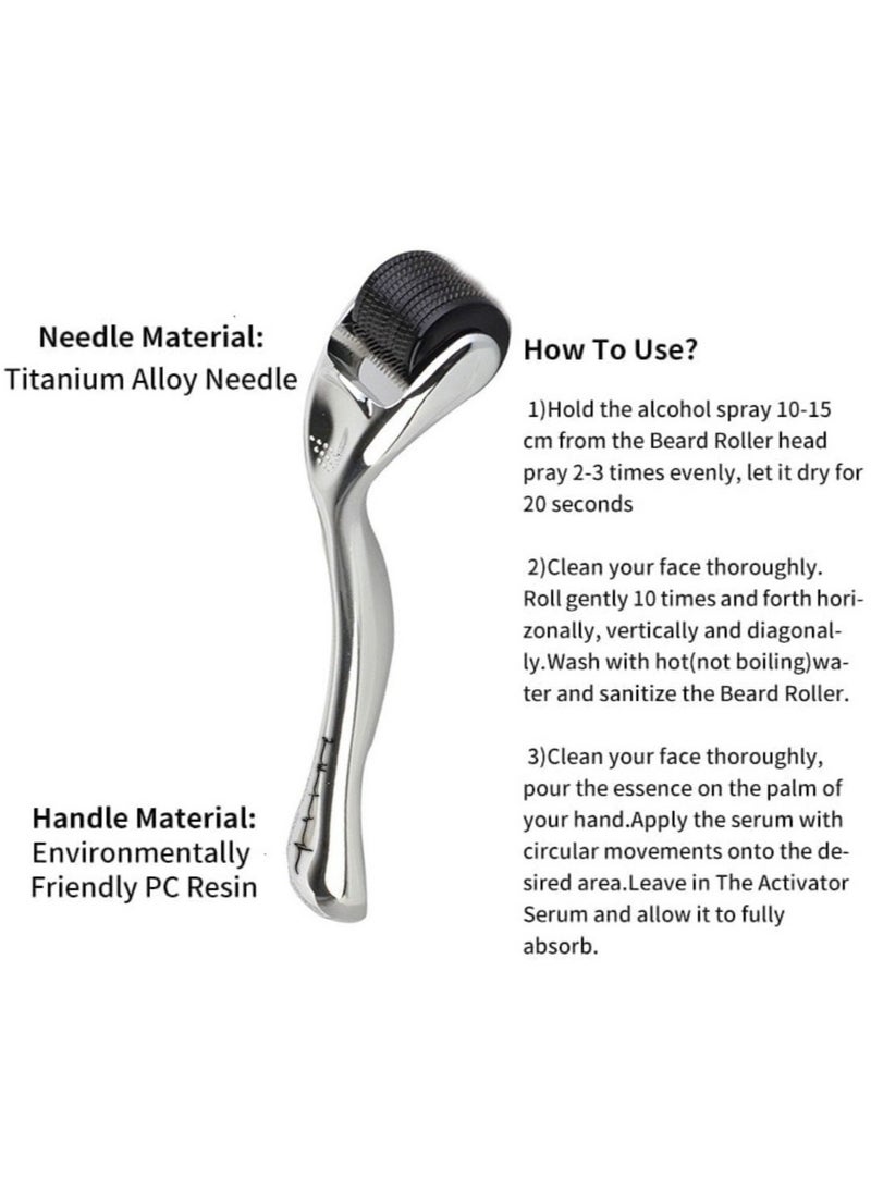 Prime by javaudan Derma Roller 0.5mm hair Growth Titanium 540 Needle skin Roller - 2 Pcs  - Image 2