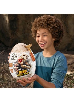ROBO ALIVE Dino Fossil Find Triceratops By Zuru Excavate Dinosaur Fossils Digging Kit Collectible Toy With Slime Multicolor  - Image 5