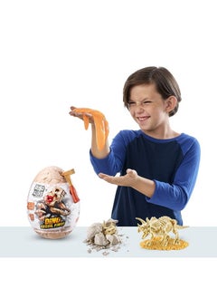 ROBO ALIVE Dino Fossil Find Triceratops By Zuru Excavate Dinosaur Fossils Digging Kit Collectible Toy With Slime Multicolor  - Image 3