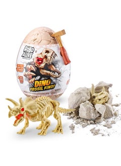 ROBO ALIVE Dino Fossil Find Triceratops By Zuru Excavate Dinosaur Fossils Digging Kit Collectible Toy With Slime Multicolor  - Image 1
