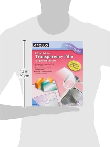 Apollo Transparency Film for Inkjet Printers, for Hewlett-Packard, 50 Sheets/Pack (VCG7031S) - Image 3