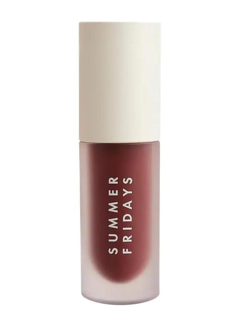SUMMER FRIDAYS Dream Lip Oil - Tinted Lip Oil with Moisturizing Sheer Coverage, High-Shine and Deep Hydration - Non-Sticky Formula for Long-Lasting Softness - Rosewood Nights (0.15 Oz) - Image 1