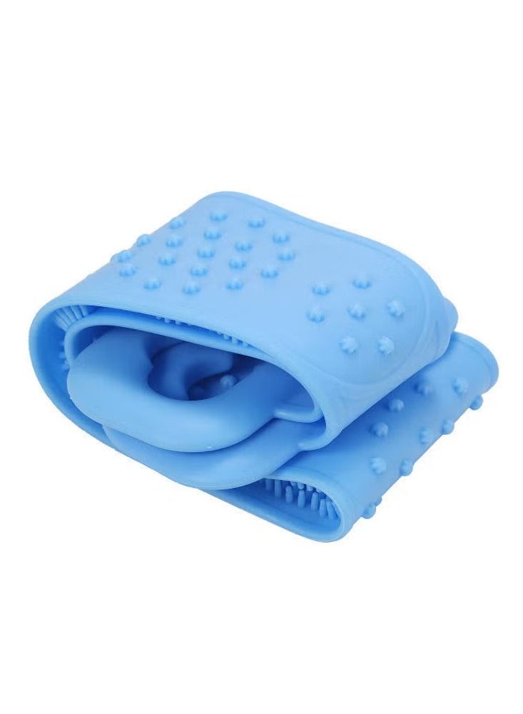 Dreamzon Silicone Bathing Brush Exfoliating Back Scrubber for Shower Skin Deep Cleaning Massage Men & Women Double Sided Bath Body Scrubber Brush Random Color  - Image 2