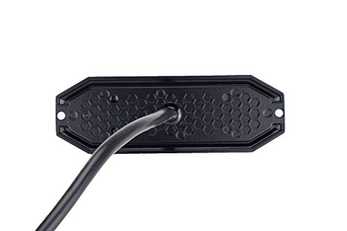 Unicorn Lighting UT01 Surface Mount Warning Emergency Strobe Grille Light Head [SAE class 1] [Dual Color] [IP68] for Police and Tow Truck Construction Vehicle A/B/R/W (Amber/White, 6 + 6 LED) - Image 2