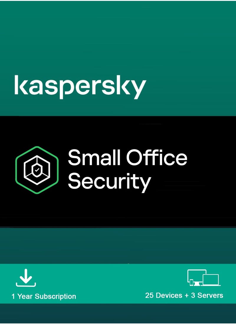 Kaspersky Kaspersky Small Office Security | 25 Devices + 3 Servers 1 Year | 2025 | Digital License | Same Day Delivery 