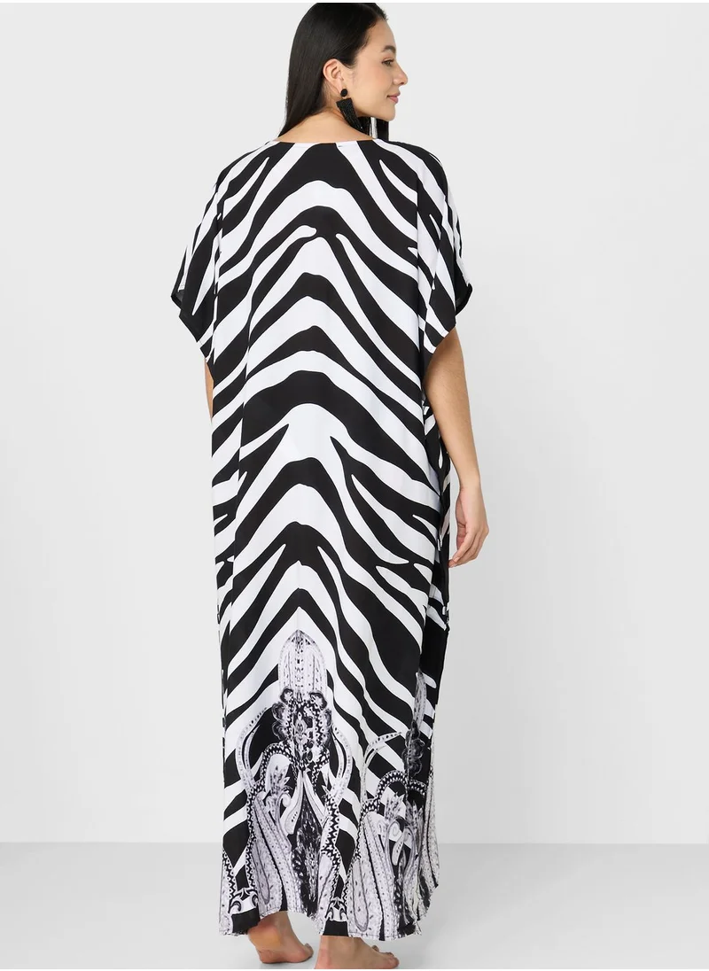 ELLA Printed Beach Cover-up