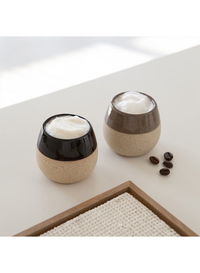 Amarcado Ceramic Espresso Cups Set of 4 - 4.5oz - Espresso Coffee Mugs for Nespresso Cups - Espresso Glasses - Demitasse Cups - Tazas de Cafe - Espresso Accessories - Expresso Coffee Cup for Espresso Machine - Image 5