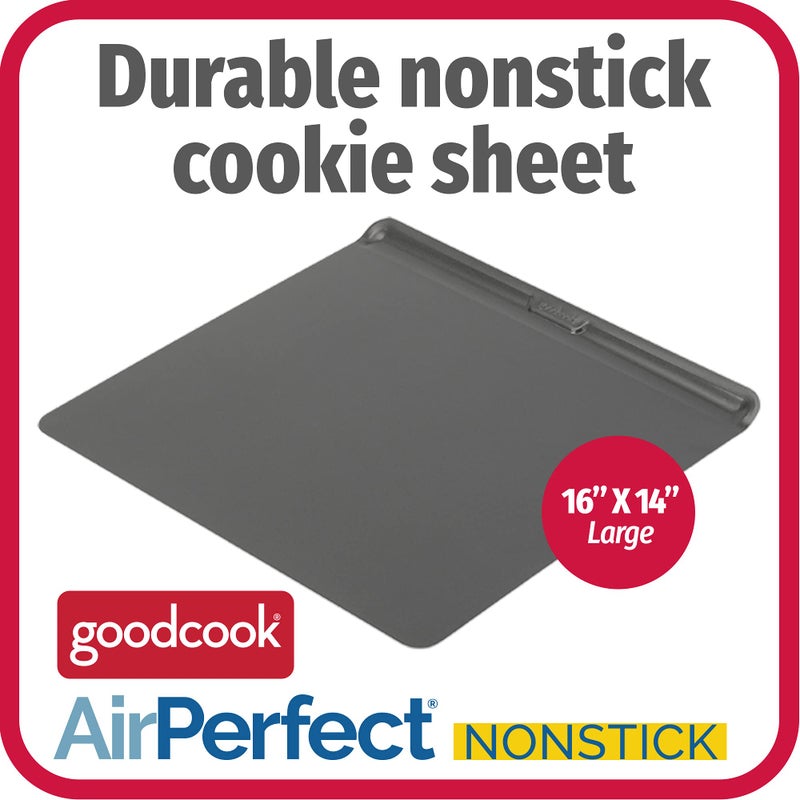 GoodCook AirPerfect Non-Stick Air Insulated 16â€ x 14â€ Cookie Sheet - Carbon Steel Cooking Pans, No Burn Insulation Bakeware, Cookie Sheets for Baking, Oven Pan Set - Image 3