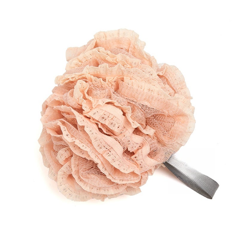 Pink Shower Sponge Soft Recyclable Eco-Friendly Material - Fast Drying Body Scrub for Sensitive Skin Home Bath Use Gift For Men Women Families - Image 1