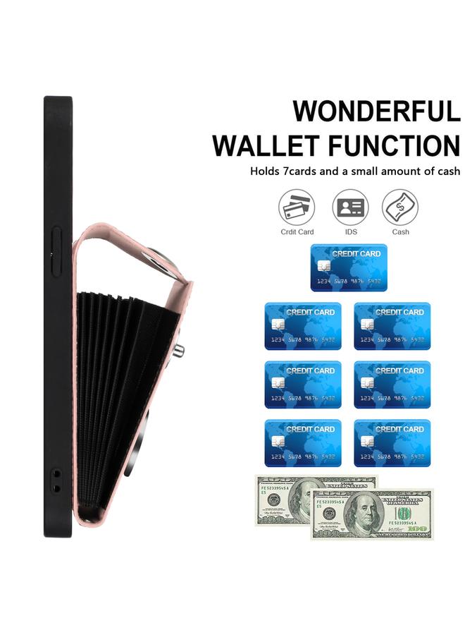 S-TOP Case For iPhone 16 Pro Max Organ Card Bag Ring Holder Phone Case with Long Lanyard - Image 3