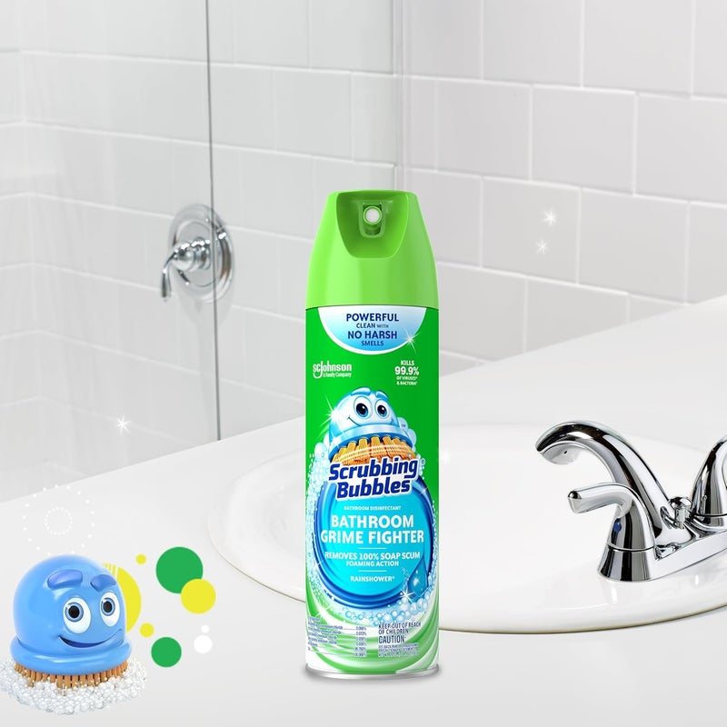 Scrubbing Bubbles Foaming Bathroom Cleaner, Rainshower Scent, 20 oz - Image 3