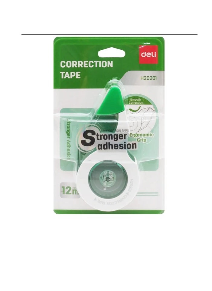 Deli Correction Tape 12M , 5mm - Assorted Colors  - Image 1