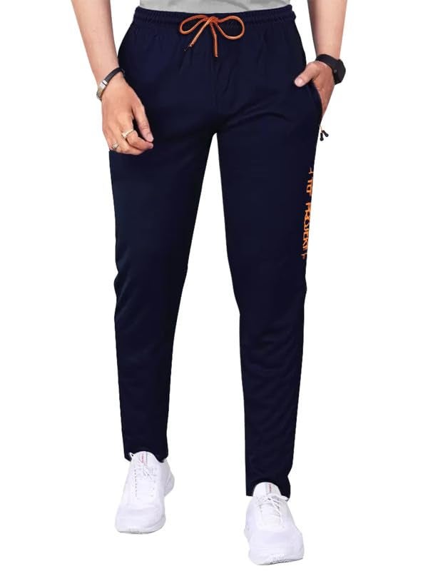 Tee Projekt Lycra Soild with Pocket Track Pant for Men Suitable Jogger Gym Wear, Dancing, Running, Yoga - Image 1