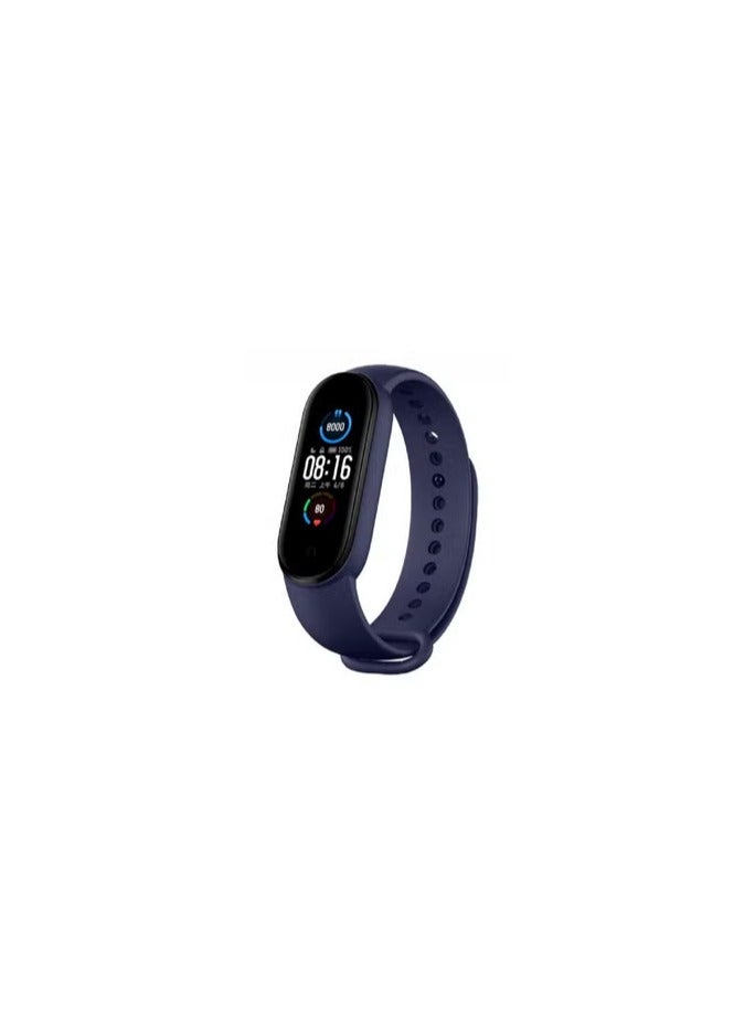 CATANES Xiaomi Mi Band 5 / Mi Band 6 Replacement Band Smart Watch Wristband Sport Soft Silicone Strap for Mi Band 5/6 Fitness Tracker Dark Blue - Image 2