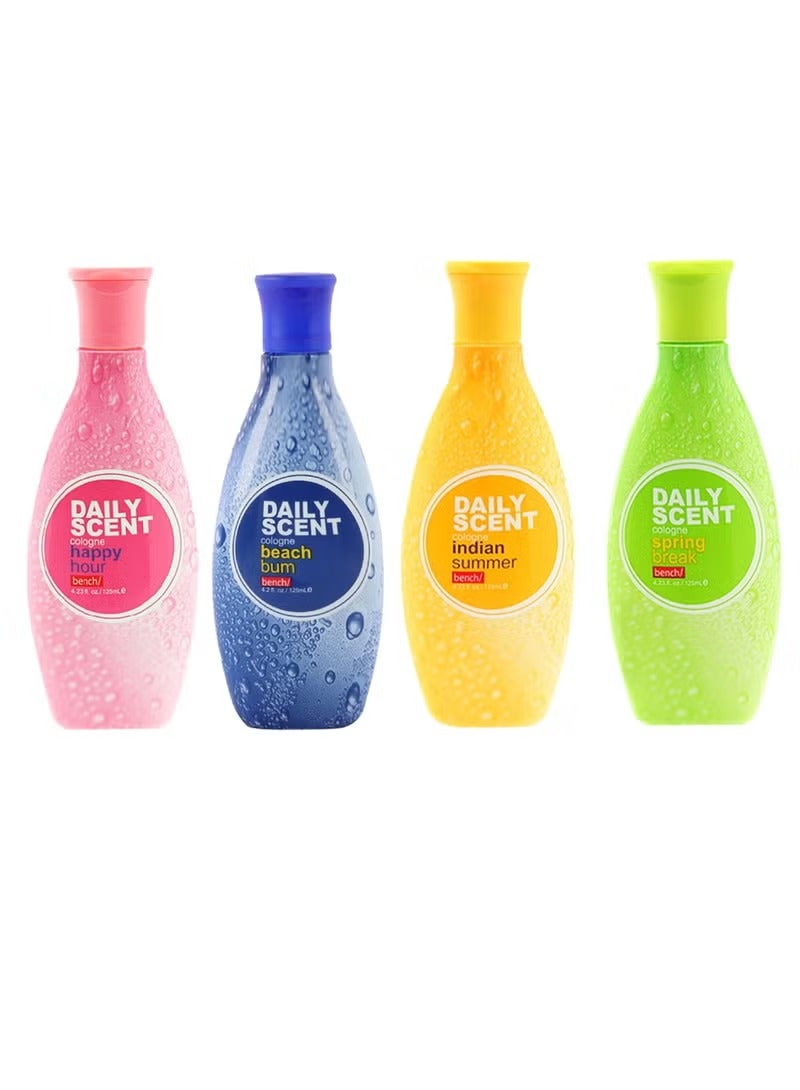 بينش دايلي سنت بنش معطر الجسم اليومي كولونيا عبوة مكونة من 4 قطع متعدد الألوان 125 مل - Image 2