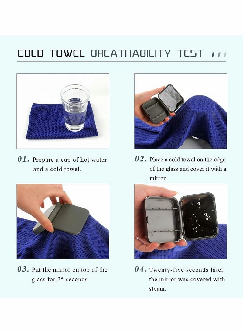 Y&D Instant Cooling Towel with Silicone Case, Microfiber Towel,Soft Breathable Chilly  - Image 4