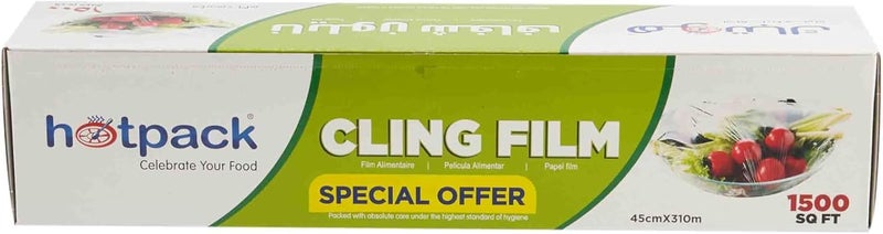 Hotpack فيلم لاصق هوت باك 45 سم 1500 قدم مربع - Image 2