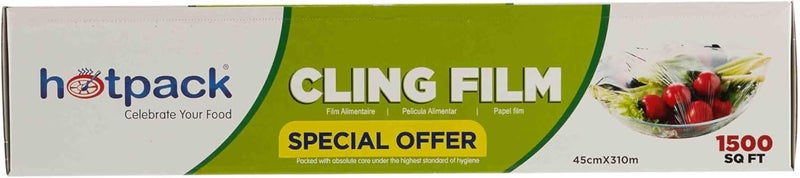 Hotpack فيلم لاصق هوت باك 45 سم 1500 قدم مربع - Image 1