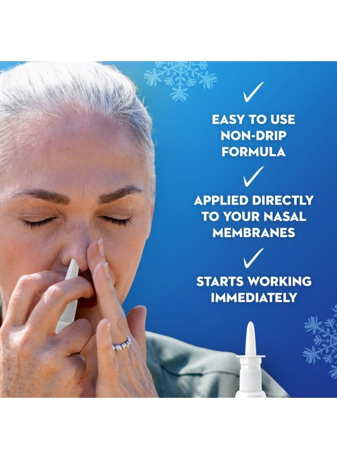 MUCINEX بخاخ أنف سينوس-ماكس مزيل الاحتقان، دواء بدون وصفة طبية لمدة 12 ساعة لتخفيف احتقان الجيوب الأنفية، مزيلات احتقان الأنف للبالغين واحتقان الجيوب الأنفية، منتج مهدئ بالمنثول، 0.75 أونصة سائلة - Image 3
