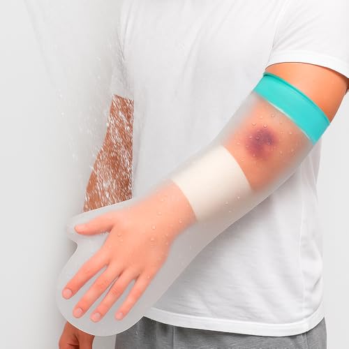 CIVJET Cast Covers for Shower Arm, Waterproof Cast Cover Arm for Swimming, Cast Protector for Shower Adult, Elbow, Hand, Elbow (Diameter - 6.3") - Image 4