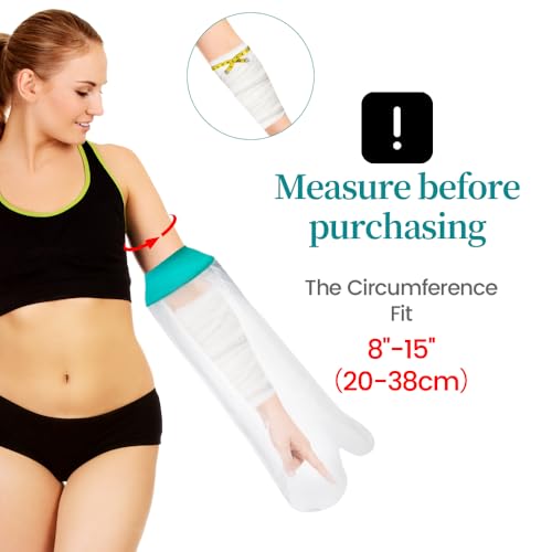 CIVJET Cast Covers for Shower Arm, Waterproof Cast Cover Arm for Swimming, Cast Protector for Shower Adult, Elbow, Hand, Elbow (Diameter - 6.3") - Image 3