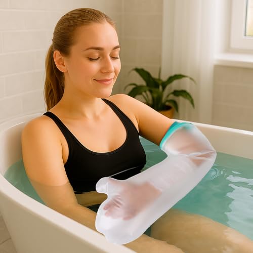 CIVJET Cast Covers for Shower Arm, Waterproof Cast Cover Arm for Swimming, Cast Protector for Shower Adult, Elbow, Hand, Elbow (Diameter - 6.3") - Image 5