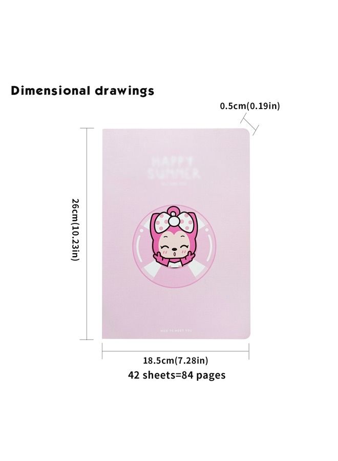 XIANGYU 5-Piece B5 Notebook Cute Design For School Student Sewing Binding Notebook For Writing - Image 4
