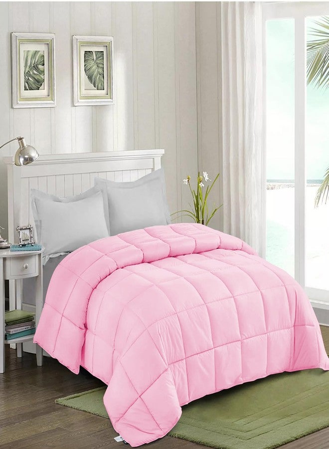 AYANSHI BEDDING Super Soft 100 GSM Ac Blanket/Ac Comforter King Size Bed Summer Comforter Microfibre Lightweight (90" X 106" Inches) - King Size Bed Comforter - Baby Pink Color - Image 2