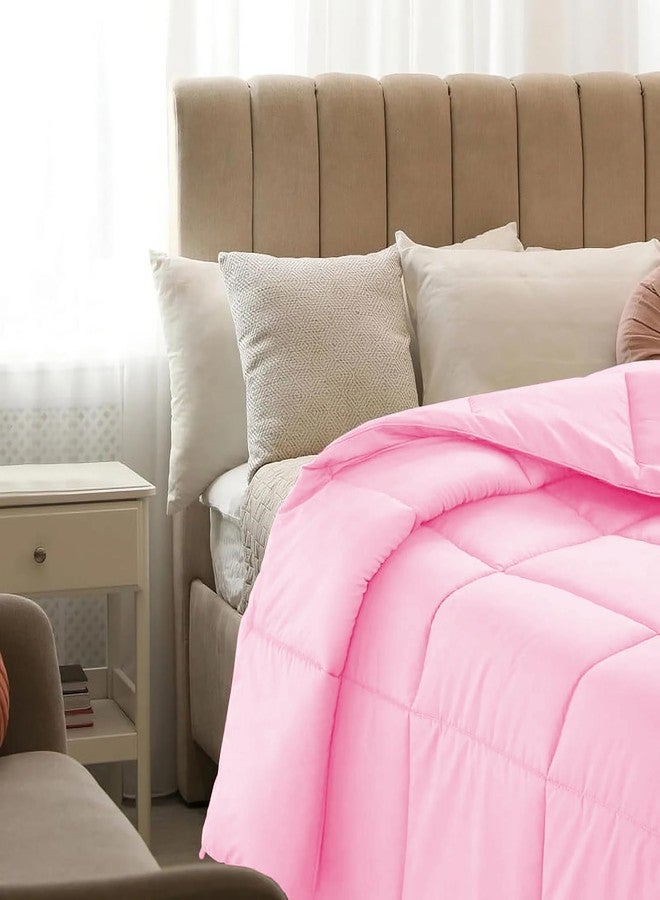 AYANSHI BEDDING Super Soft 100 GSM Ac Blanket/Ac Comforter King Size Bed Summer Comforter Microfibre Lightweight (90" X 106" Inches) - King Size Bed Comforter - Baby Pink Color - Image 3