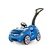 Step2 Whisper Ride II Kids Push Car RideOn Car with Seat Belt and Horn Toddlers and Preschoolers Ages 18 Months4 Years Max Weight 50 lbs Quick Fold Handle Stroller Alternative Blue - Image 2
