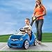 Step2 Whisper Ride II Kids Push Car RideOn Car with Seat Belt and Horn Toddlers and Preschoolers Ages 18 Months4 Years Max Weight 50 lbs Quick Fold Handle Stroller Alternative Blue - Image 3