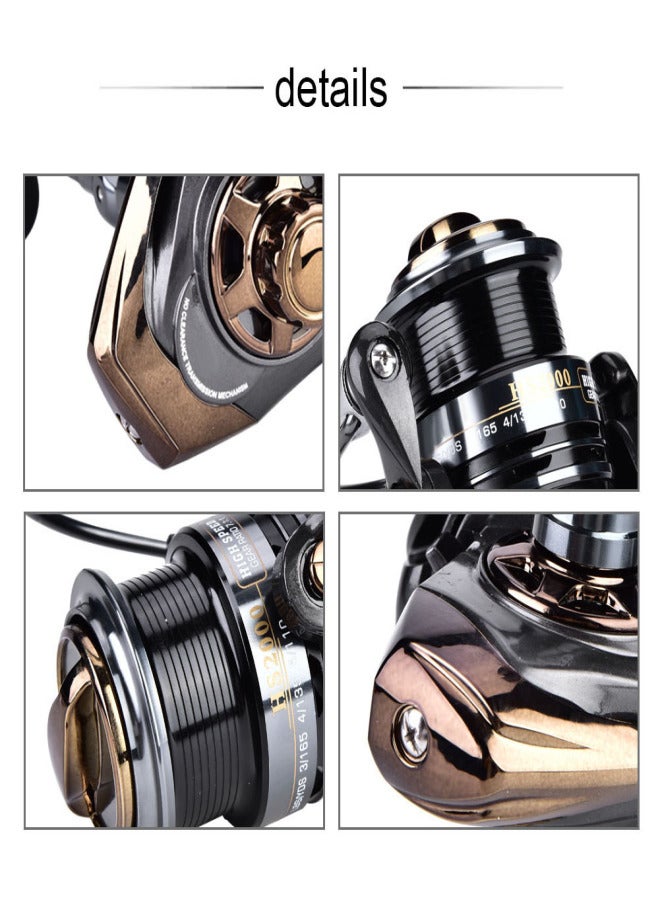 DEUKIO High speed Sea Fishing Reel 7.1:1 Match Spool Spinning Reel for Quick Casting (HS2000) - Image 3