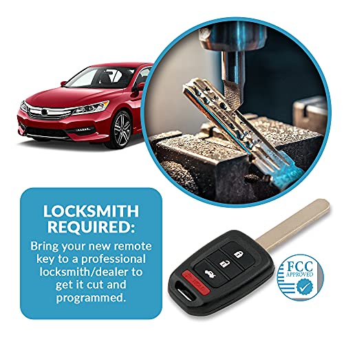 Keyless2Go Replacement for Keyless Entry Remote Car Key Fob for Select 2016 2017 Honda Accord & Civic Vehicles 35118-T2A-A60 - Image 5