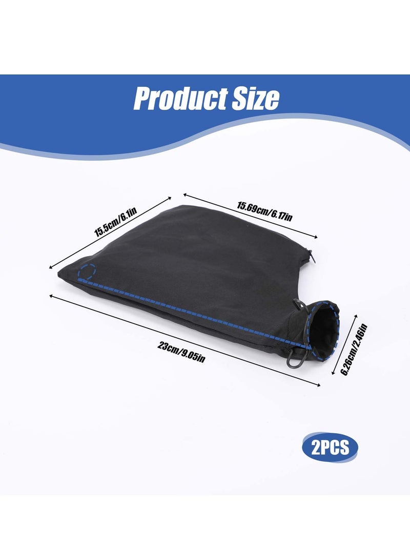 Excefore Miter Saw Dust Bag, 2 Pack Table Saw Dust Collect Bag, with Zipper and Wired Adjustable Stand Dust Bag for Belt Sander Parts Diagonal Saw Miter Saw Accessories - Image 2