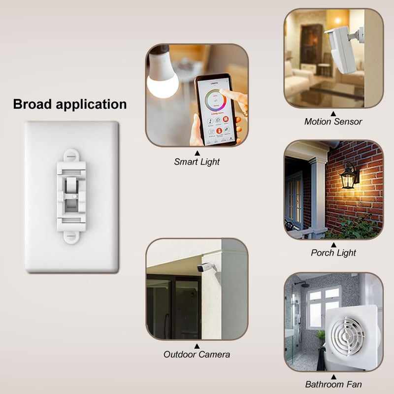 SOZULAMP Child Proof Light Switch Cover Guard 5Pack - Unbreakable Toggle Switch Protector for Kids Safety, Smart Home & Security, 24/7 Protection,White - Image 3