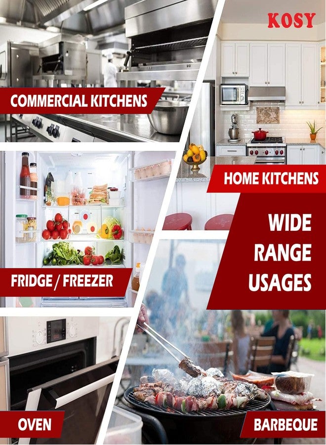 KOSY Aluminium Foil for Food Wrap | Fresh & Hygienic Kitchen Use | 25M Silver Foil Roll for Packing, Baking, Grilling, Tiffin, Catering, Cooking, Storage, Wrapping, Household and Commercial Use - Image 4