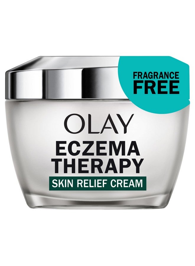 Olay Sensitive Eczema Therapy Face Moisturizer Skin Relief Cream 1.7 Fl Oz Fragrancefree Skin Care Treatment With Colloidal Oatmeal - Image 1