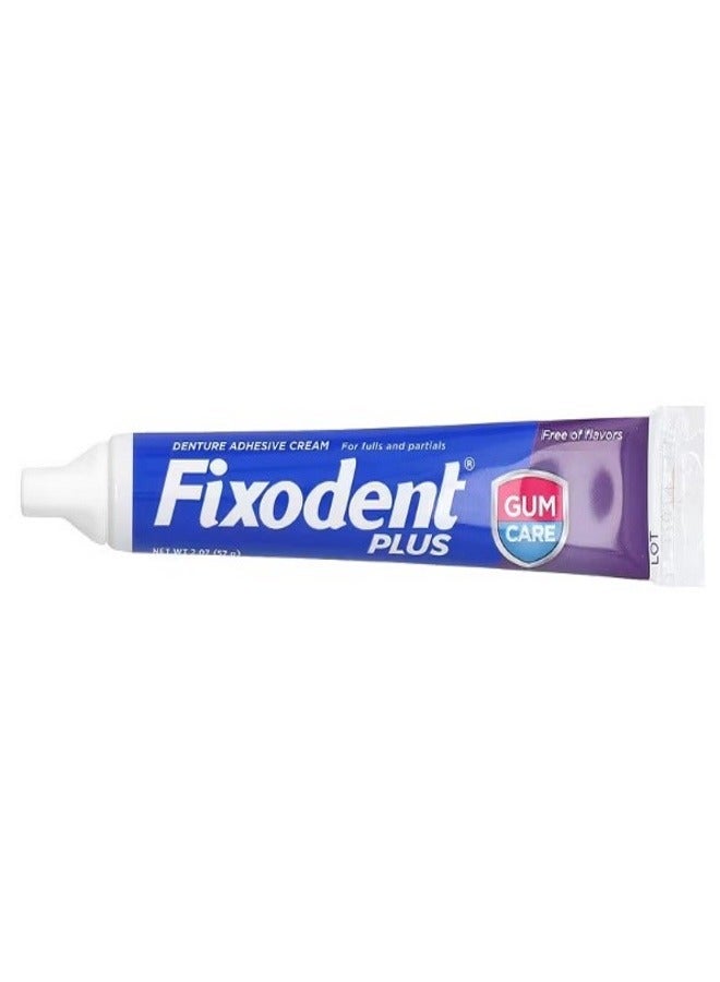 Fixodent Plus Denture Adhesive Cream 2 oz 57 g - Image 1