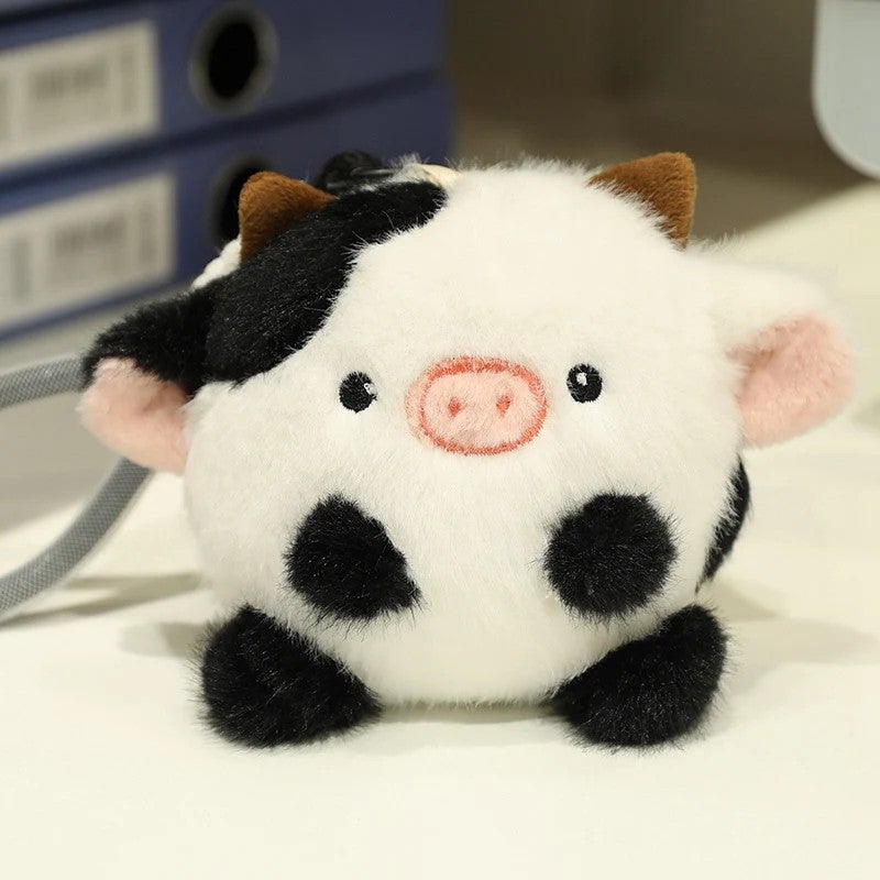 Y&D Small Inflatable Plush Animal Bee Elephant Cow Seal Hamster Penguin Chick Bunny Kitten Stress Relief Soft Toy Ball Keychain - Image 5