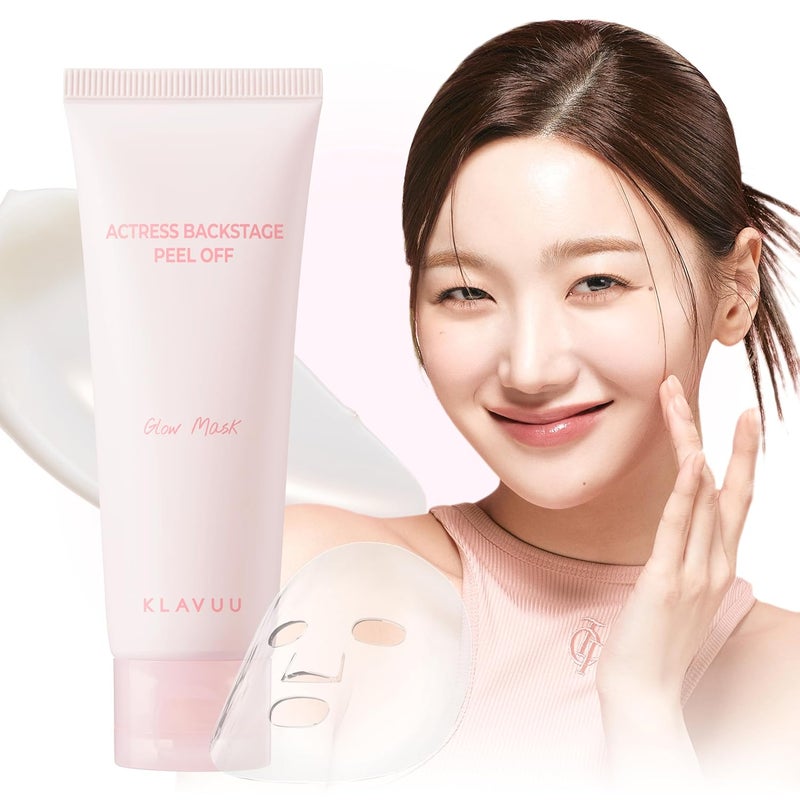 قناع الوجه القابل للتقشير KLAVUU Actress Backstage Glow 24 floz70ml تعزيز الإشراق والترطيب العميق للنساء تقشير وتقشير للحصول على بشرة زجاجية ناعمة ومتجانسة للعناية بالبشرة الكورية للنساء