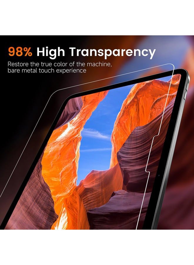 PandaShield 2 Pack Screen Protector for iPad Air 11 inch M2 6th Generation(2024 Released)，9H Tempered Glass Film,Easy Install，Apple Pencil Compatible,Bubble Free, Face ID Compatible,HD Clarity - Image 5