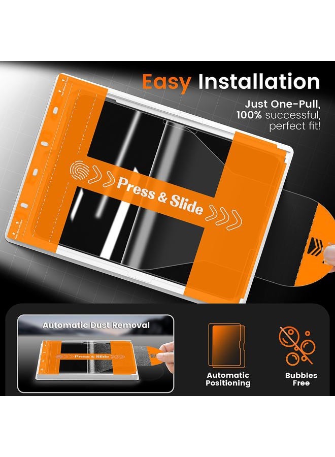 PandaShield 2 Pack Screen Protector for iPad Air 11 inch M2 6th Generation(2024 Released)，9H Tempered Glass Film,Easy Install，Apple Pencil Compatible,Bubble Free, Face ID Compatible,HD Clarity - Image 3