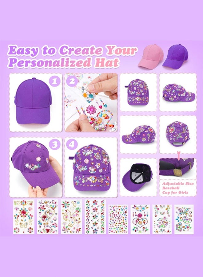 Sparkling DIY Gemstone Baseball Caps: Personalized Fashion Fun for Kids - Image 3